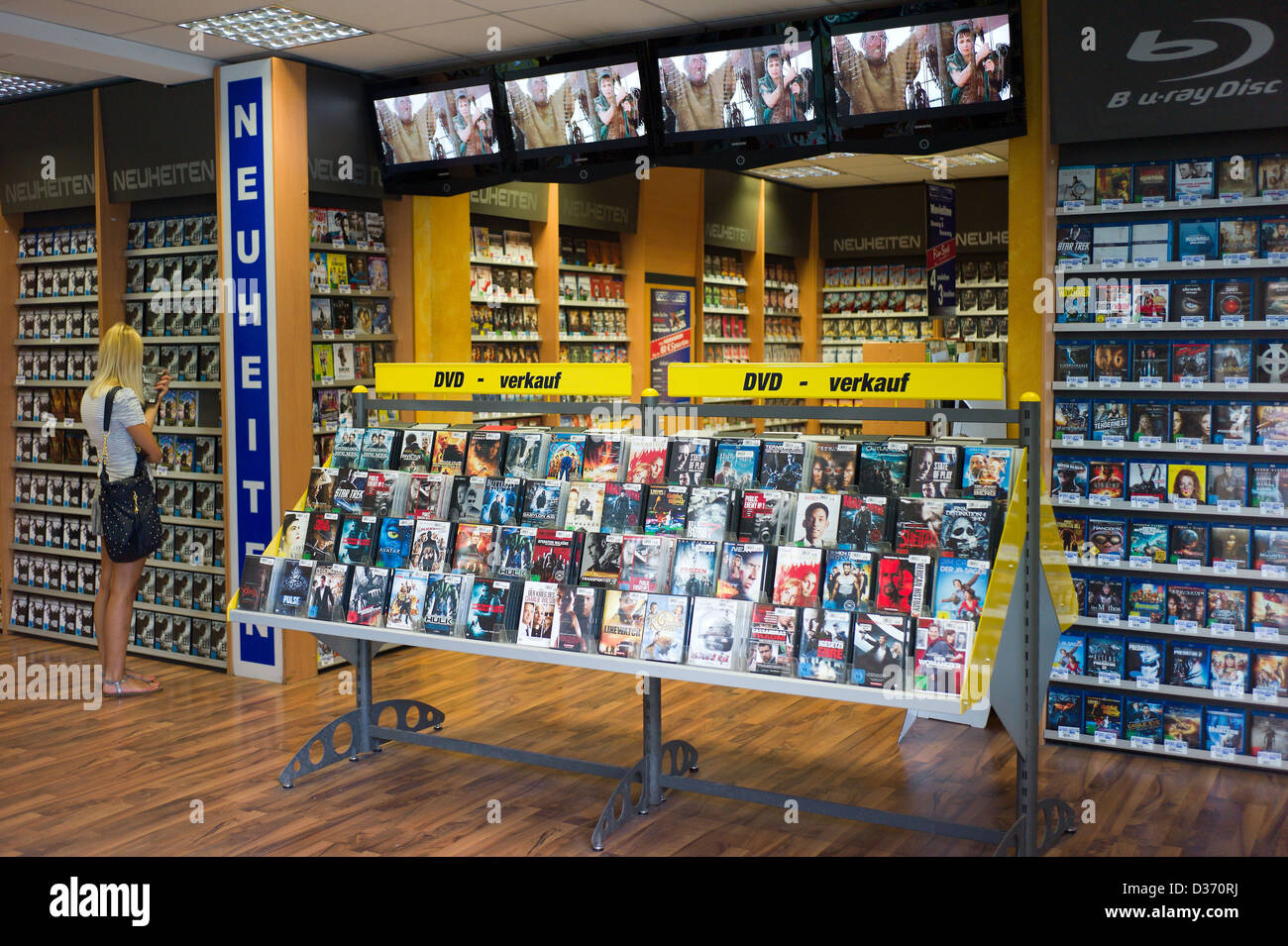 Berlin, Germany, rent DVDs at a Videotehk Stock Photo - Alamy