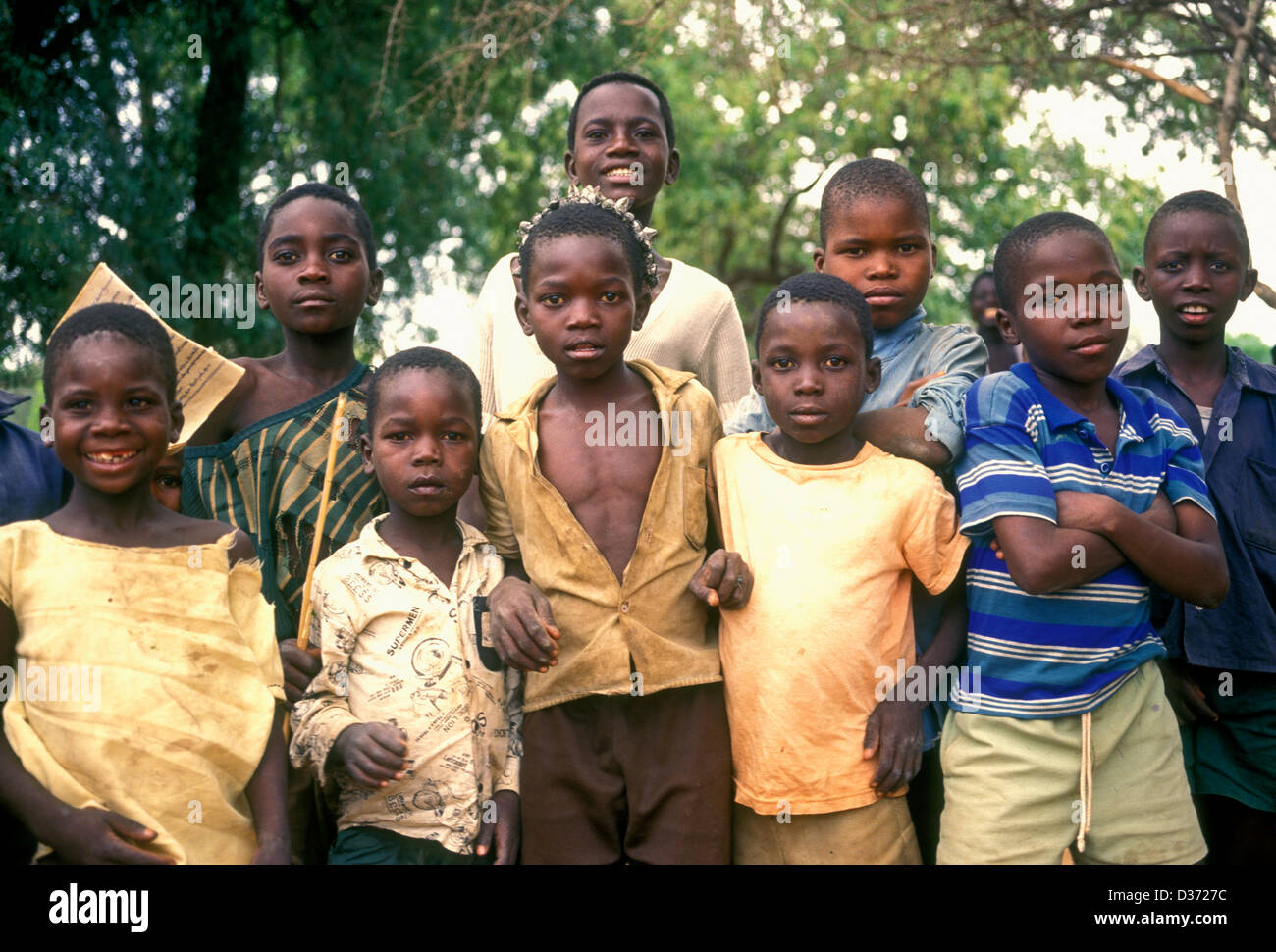 Zimbabwean boys, boys, male children, children, eye contact, front view