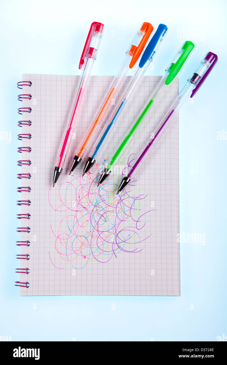 School tools on a white background Stock Photo - Alamy