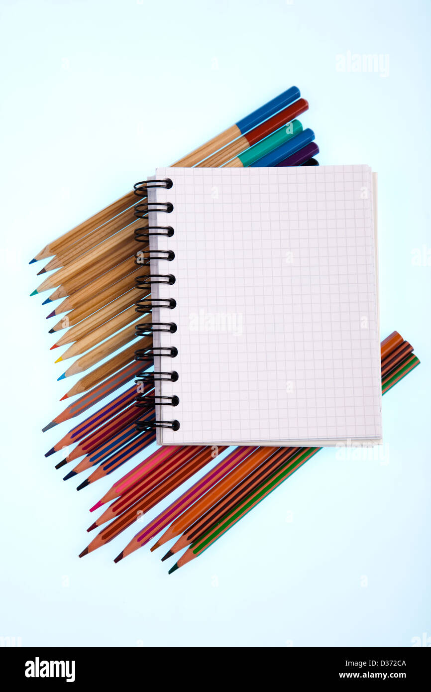 School tools on a white background Stock Photo - Alamy