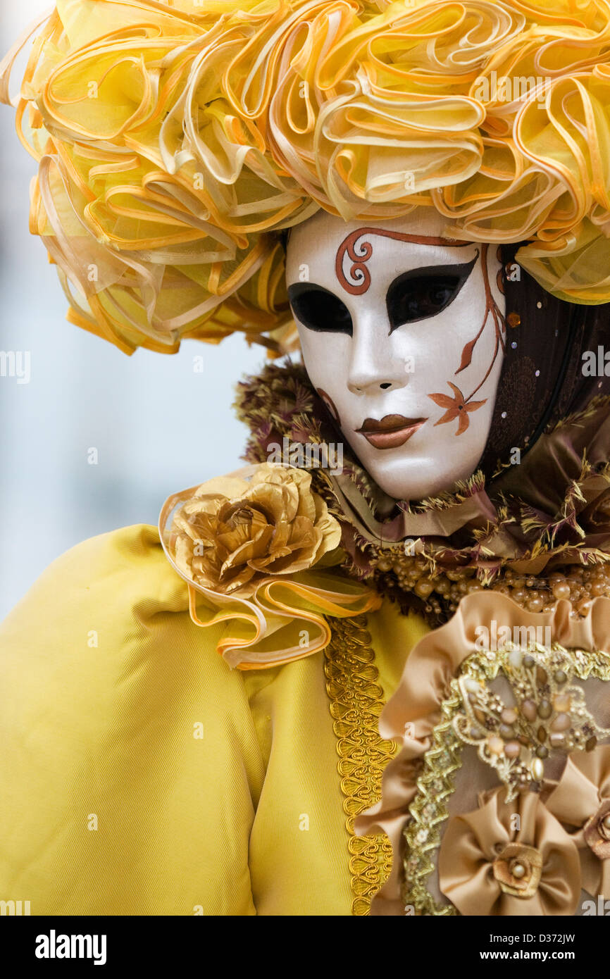 Traditional masks being worn at the carnival of Venice in San
