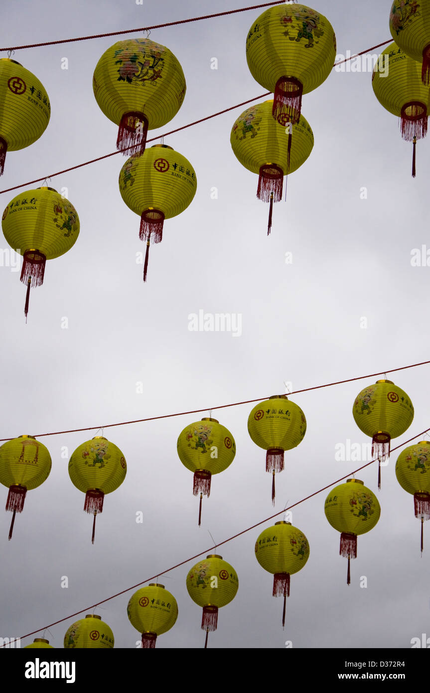 Lanterns for Chinese New Year celebrations Stock Photo - Alamy