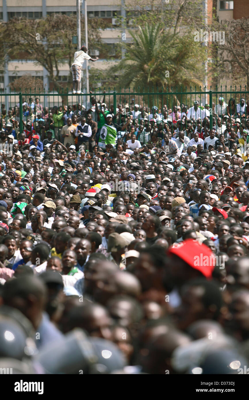 Presidential and Parliamentary elections held in Zambia ( 2011) Stock Photo