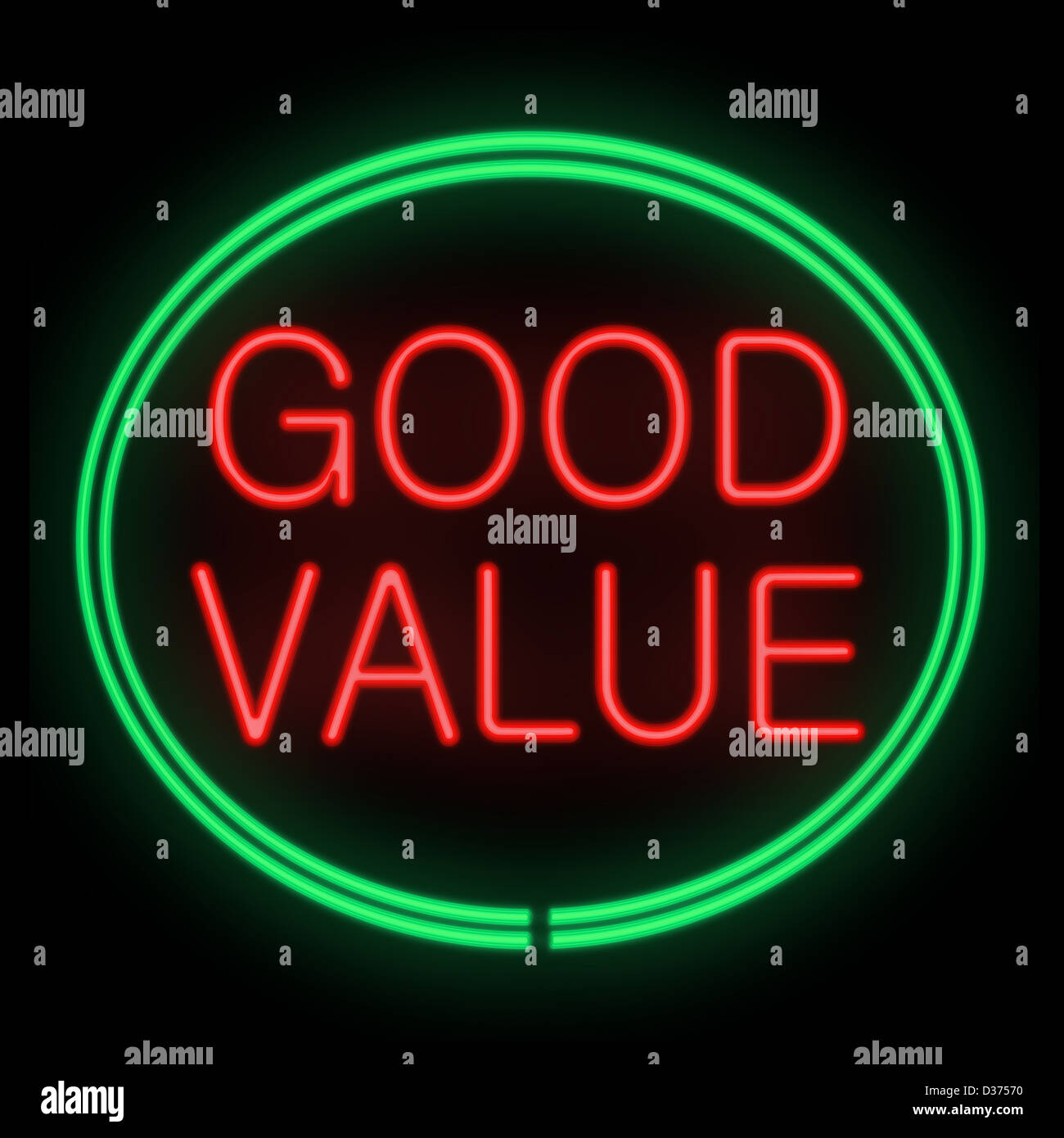 Good value sign Stock Photo Alamy