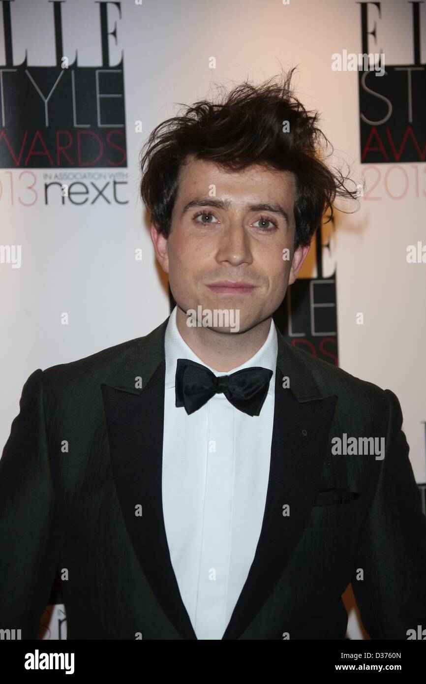 Nick Grimshaw arrives at the Elle Style Awards at The Savoy Hotel in London, England, on 10 February 2013. Photo: Hubert Boesl Stock Photo
