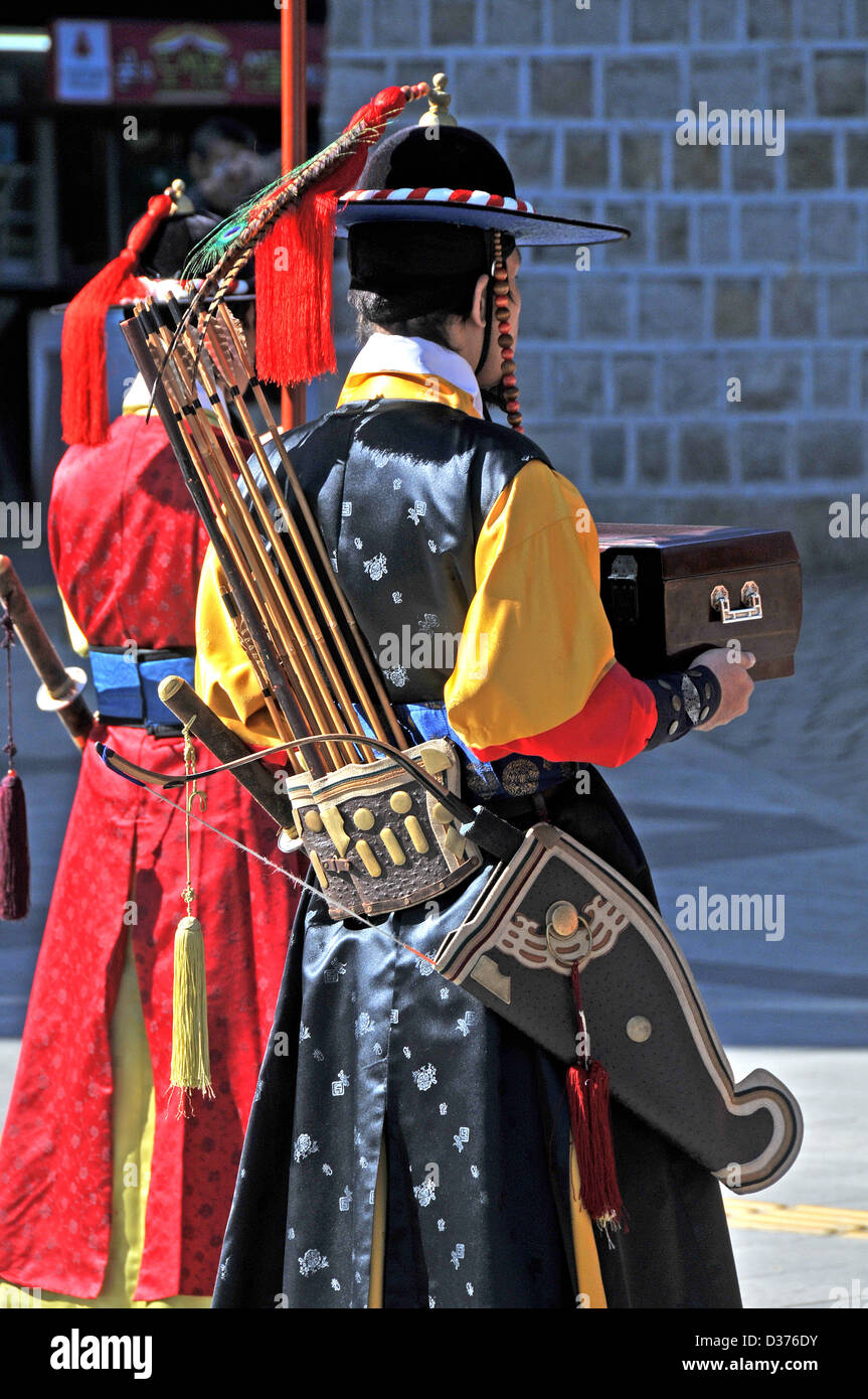archer, changing the royal gard ceremony, Seoul, South Korea Stock Photo