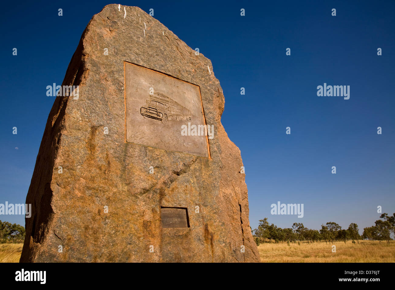 1996 opening of the Buntine Highway memorial, near Victoria River, Northern Territory, Australia Stock Photo