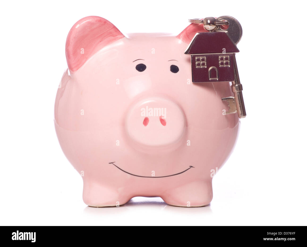 piggy bank with key