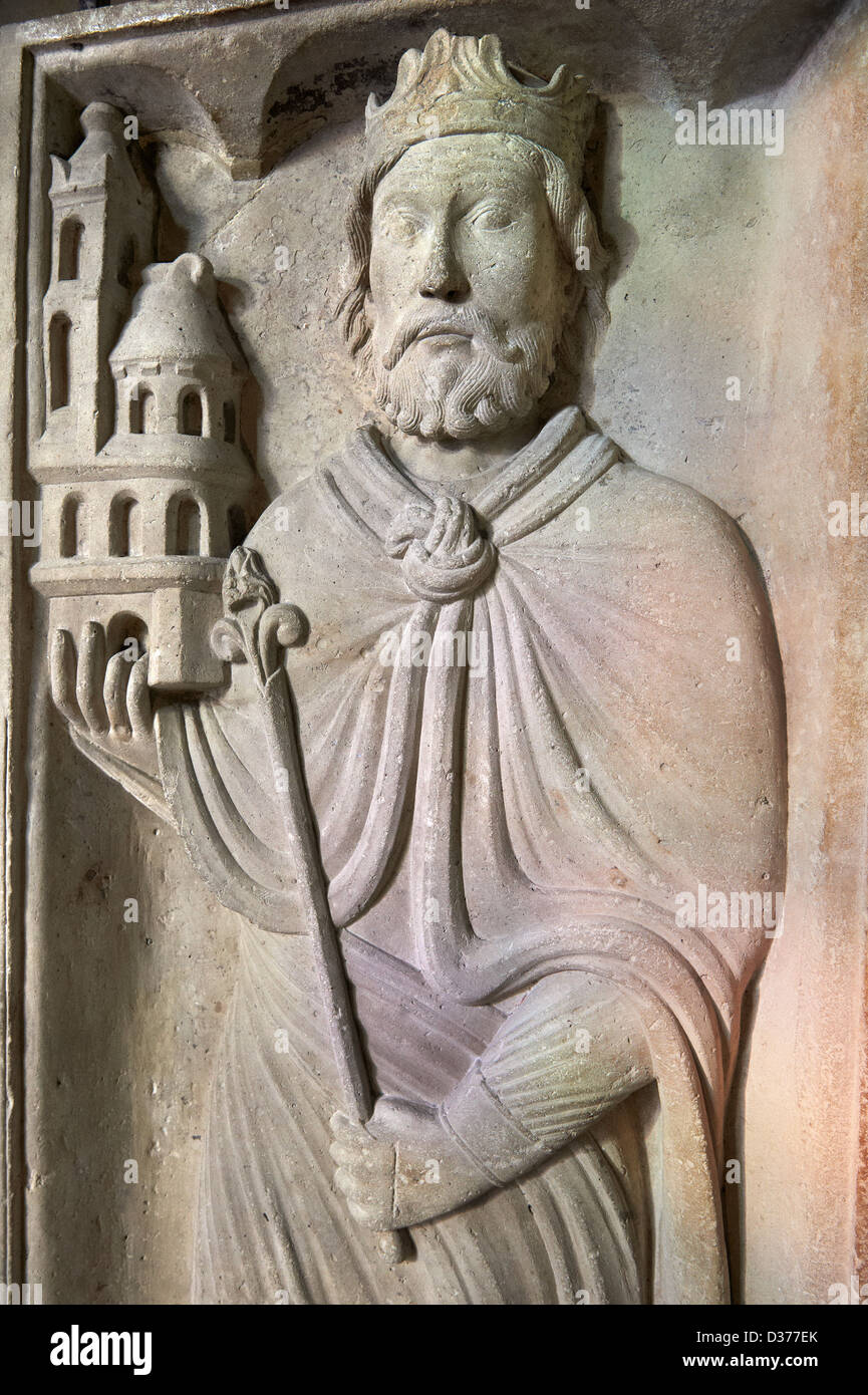 Medieval tomb of Childebert 1st ( 496 - 558) King of Paris from 511 to ...