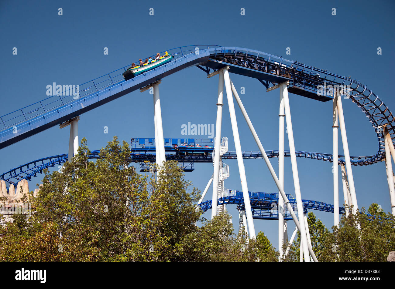 a train in Europa park, Germany Stock Photo - Alamy