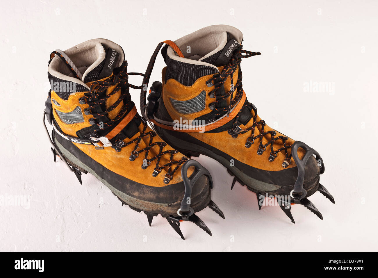 Climbing boots with spikes hi-res stock photography and images - Alamy