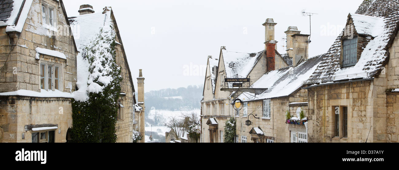 Painswick Village in The Cotswolds. Gloucestershire, England, UK. Stock Photo