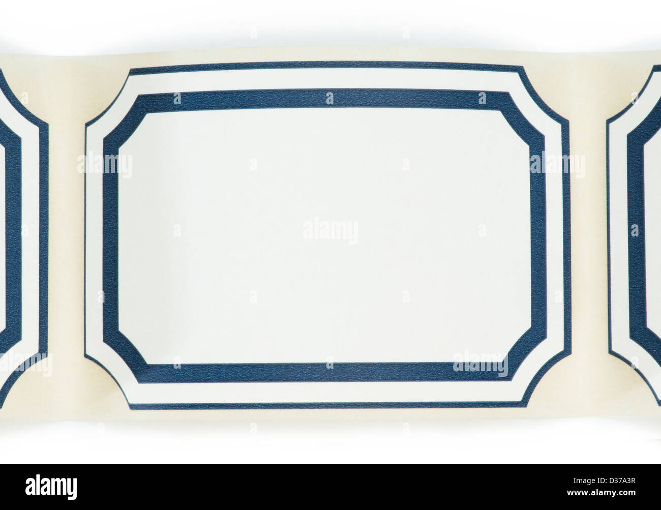 Bordered Label Paper Label paper with boarder. Sticker label Stock Photo - Alamy