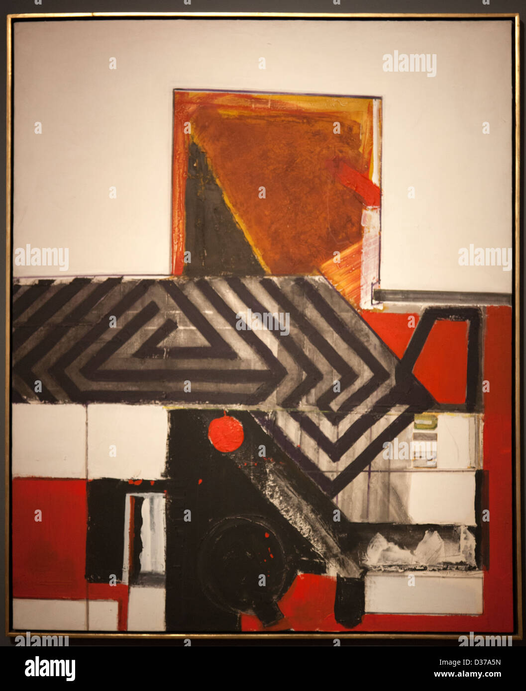 'Untitled' 1978 at Exhibition 'Un Impulso Constructivo' of Fernando Garcia Ponce at Museum of Modern Art in Mexico DF Stock Photo
