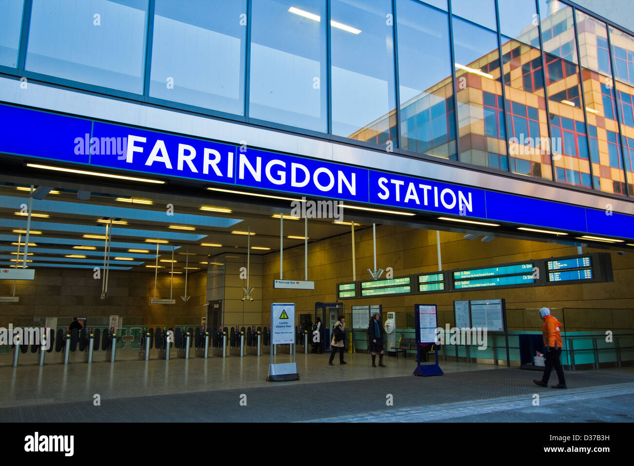 Farringdon station Stock Photo Alamy