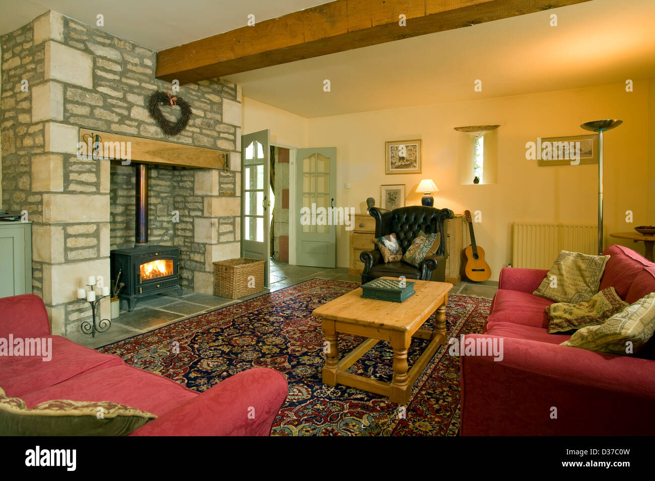 A cosy living room in a converted barn Stock Photo - Alamy - Living In A Converted Barn