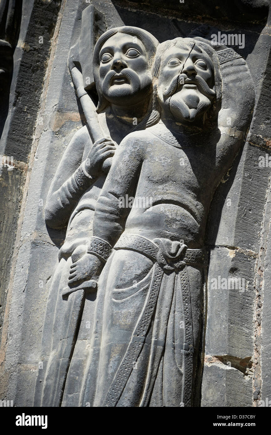 Medieval sculptures from the south portal of the Gothic Cathedral