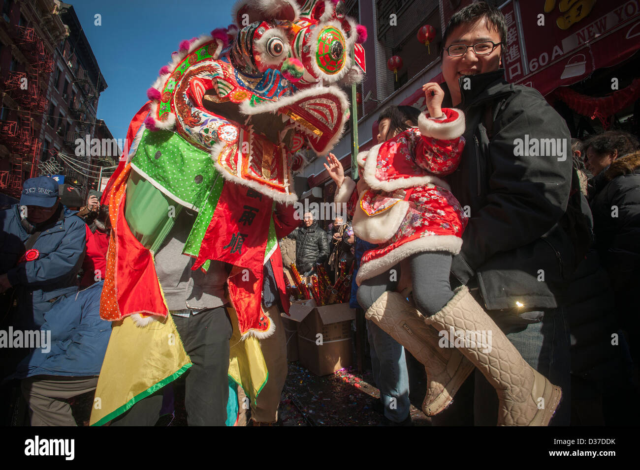 Chinatown in New York during the annual Chinese Lunar New Year ...