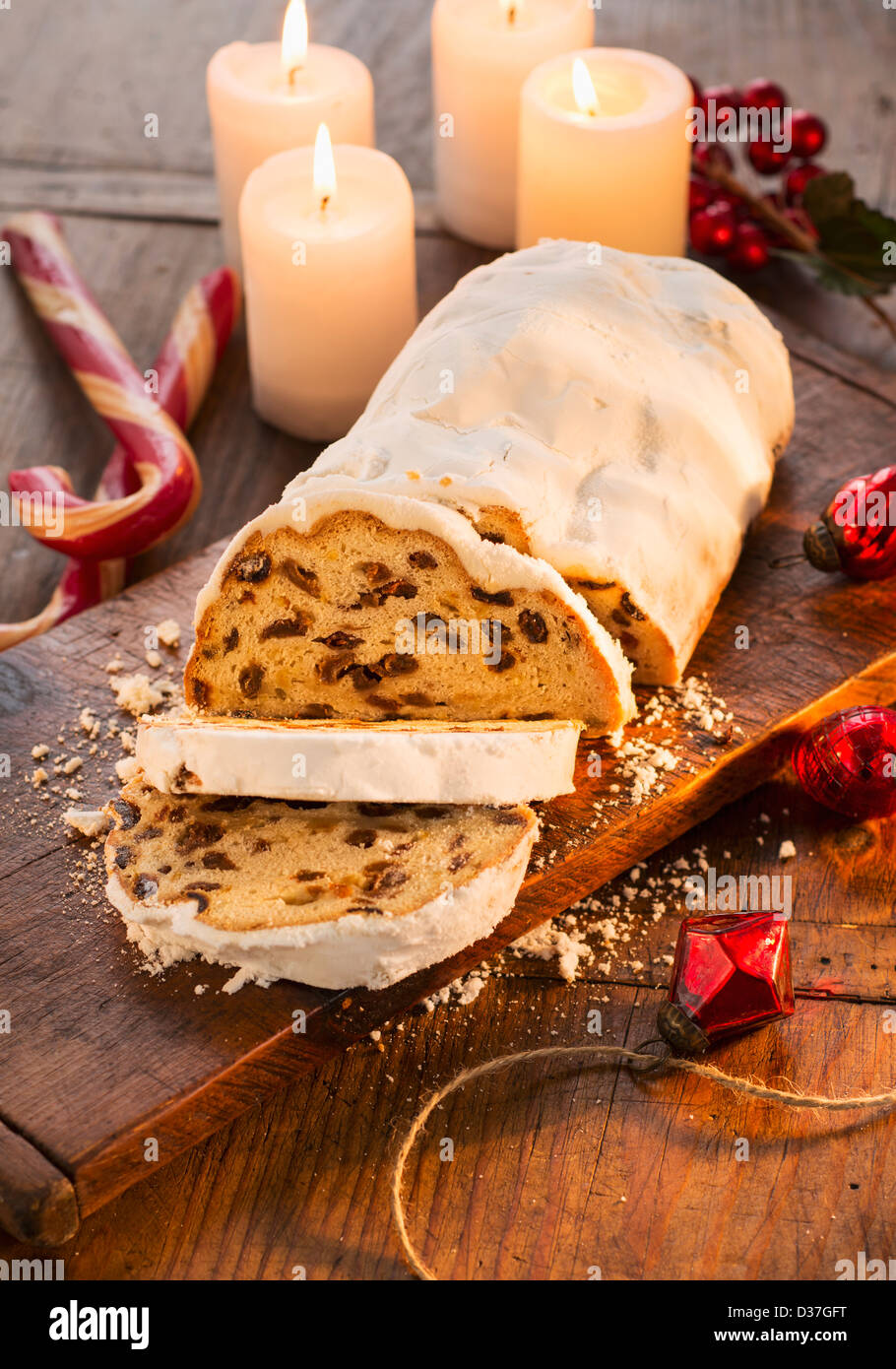 USA, New York, Christmas fruit cake Stock Photo Alamy