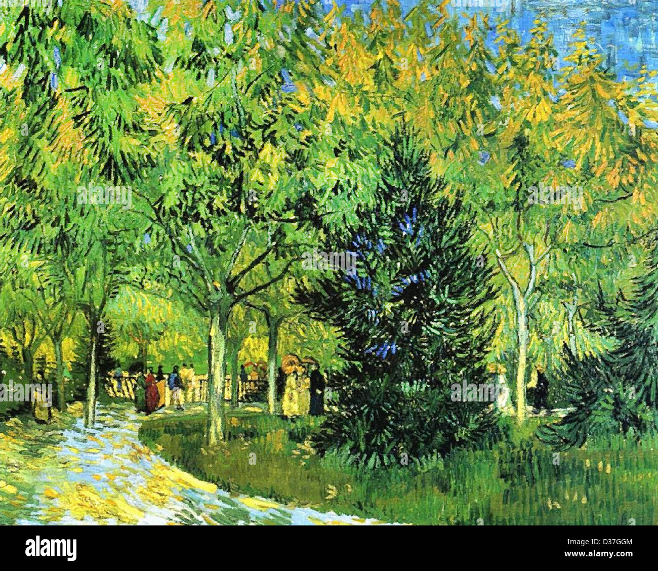 Vincent van Gogh, Avenue in the Park. 1888. Post-Impressionism. Oil on canvas. Rijksmuseum Kröller-Müller, Otterlo, Netherlands. Stock Photo