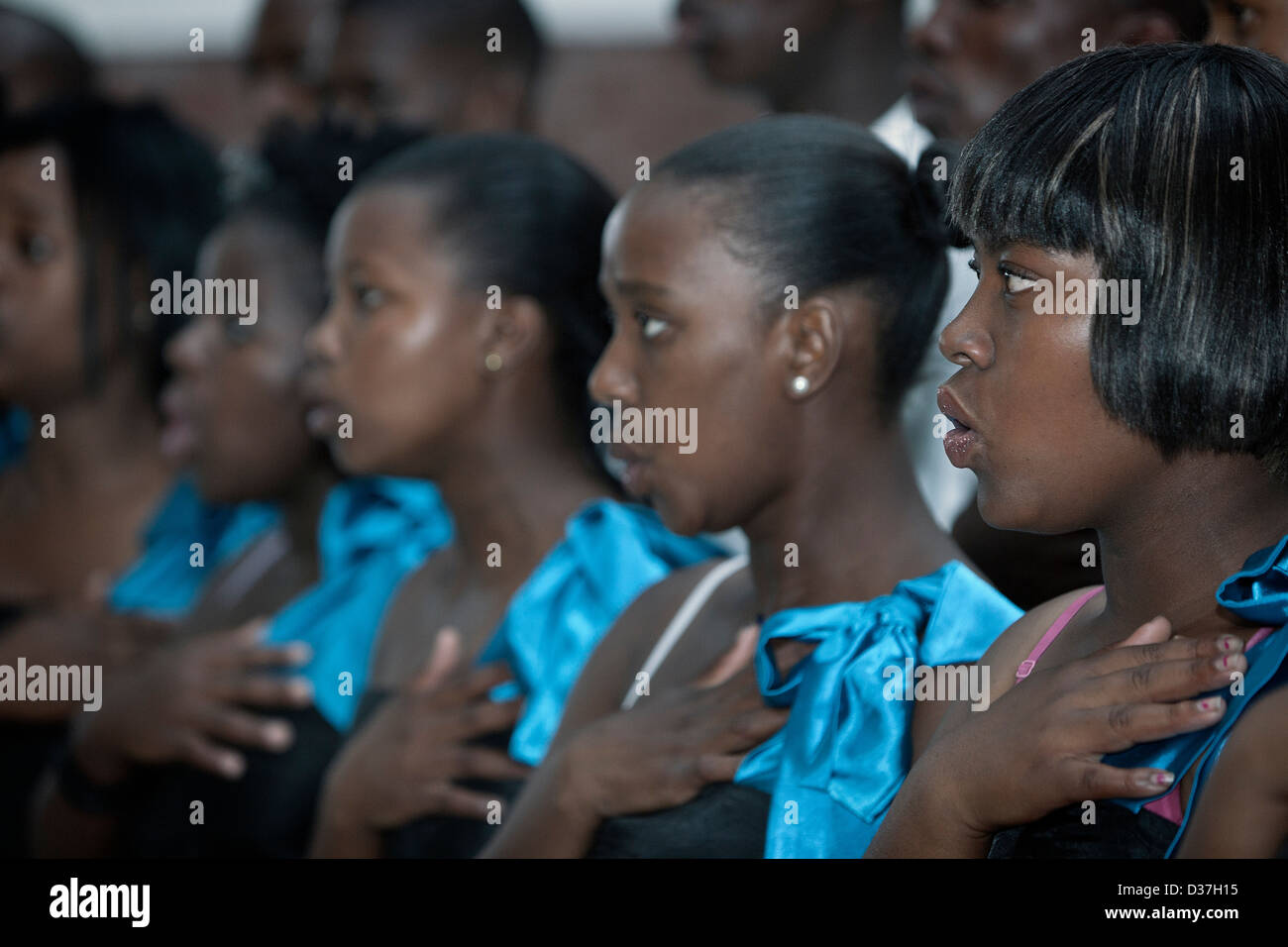 Gospel choir singing church hires stock photography and images Alamy