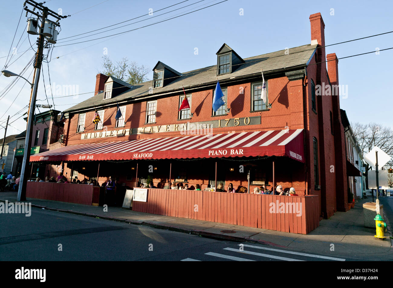 Middleton Tavern 1750 restaurant and bar Annapolis Maryland Stock Photo