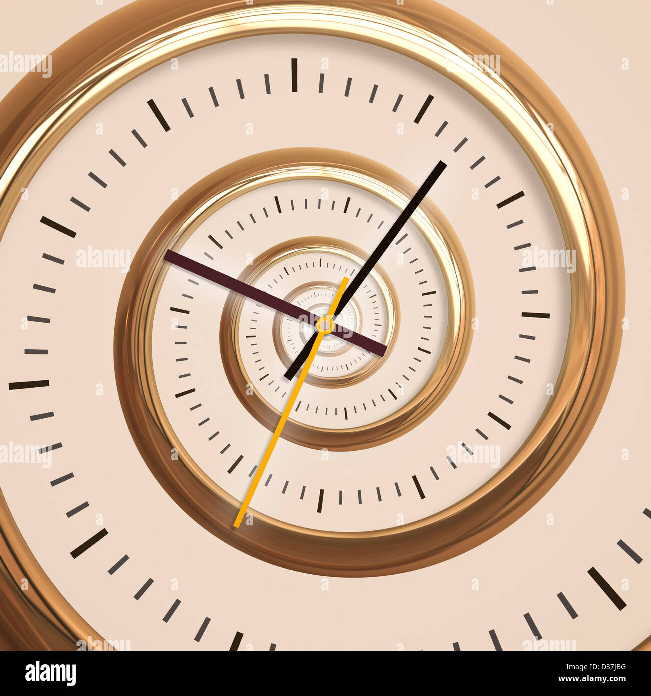 Numeral clock spiral hi-res stock photography and images - Alamy