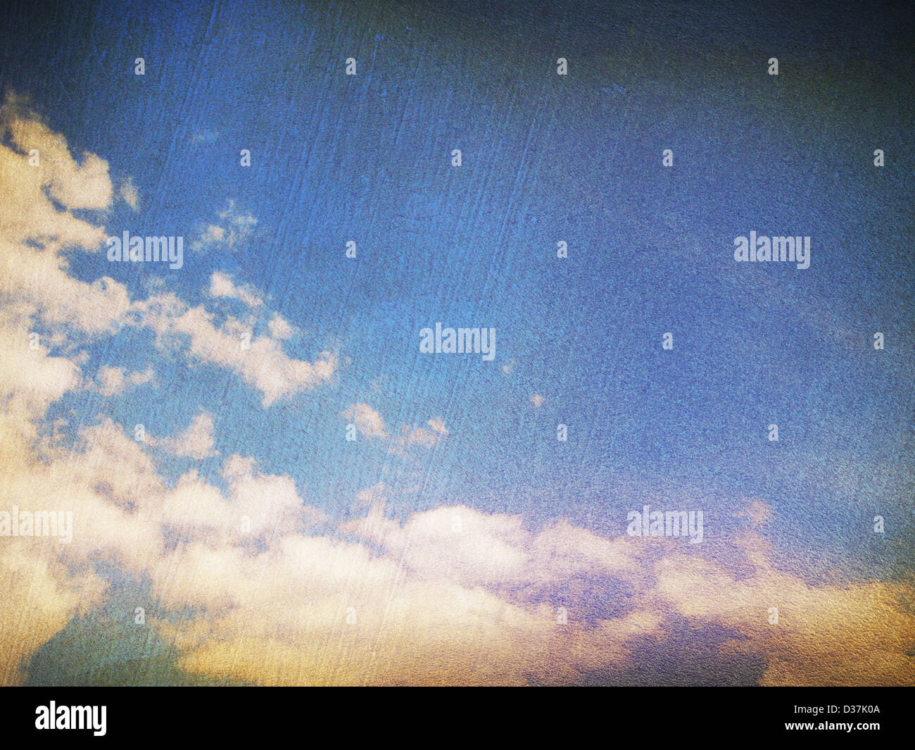 retro image of cloudy sky Stock Photo - Alamy
