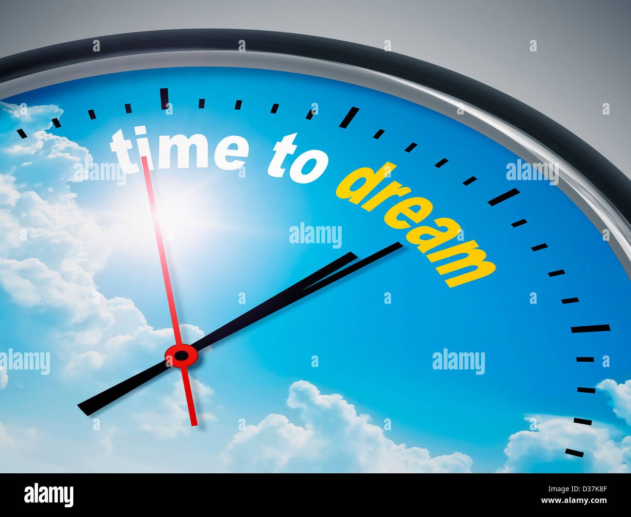 An image of a nice clock with time to dream Stock Photo - Alamy