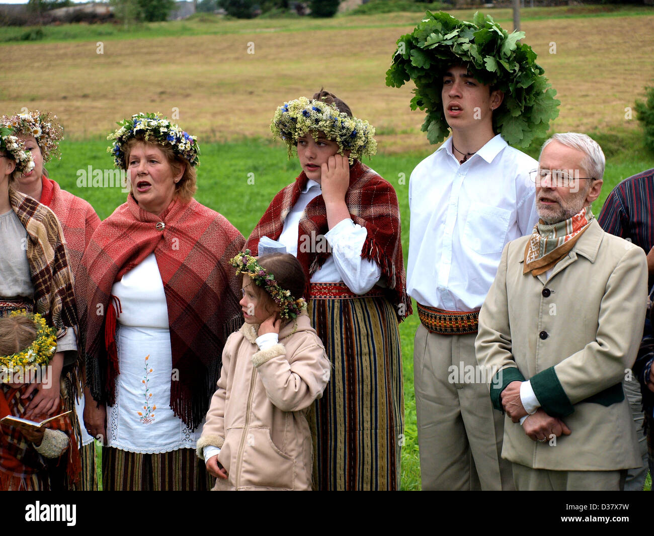 Latvian national dress costume hi-res stock photography and images - Alamy