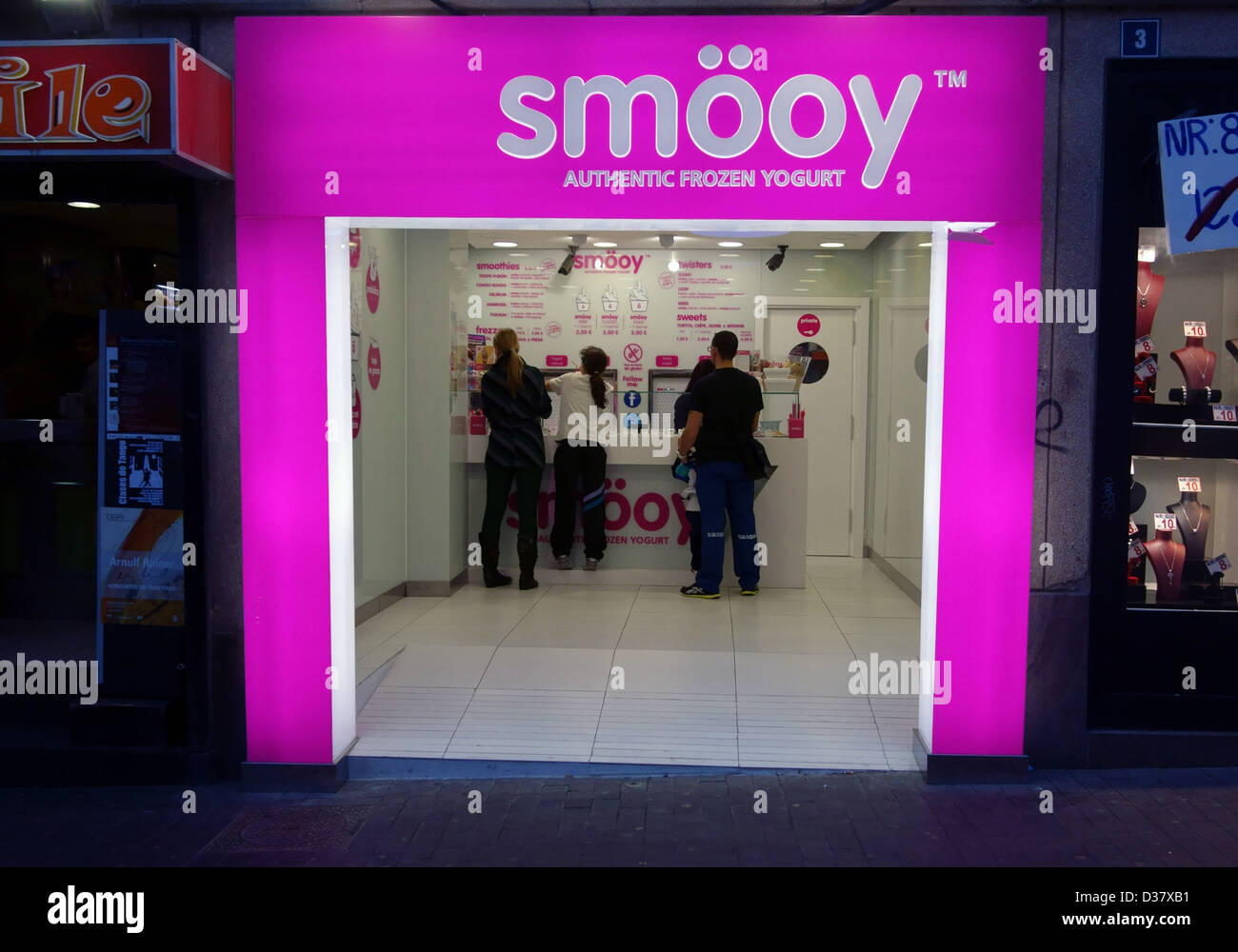 Frozen yogurt outlet in Santa Cruz de Tenerife Canary Islands