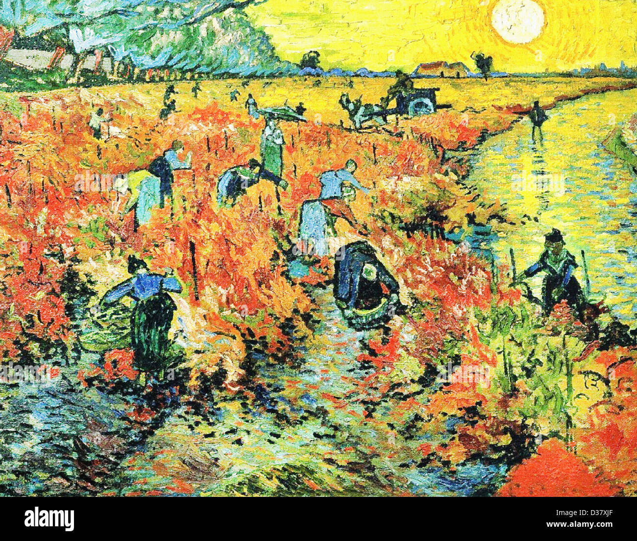 Vincent van Gogh, Red Vineyards at Arles. 1888. Post-Impressionism. Oil on  canvas. Pushkin Museum of Fine Art, Moscow, Russia Stock Photo - Alamy