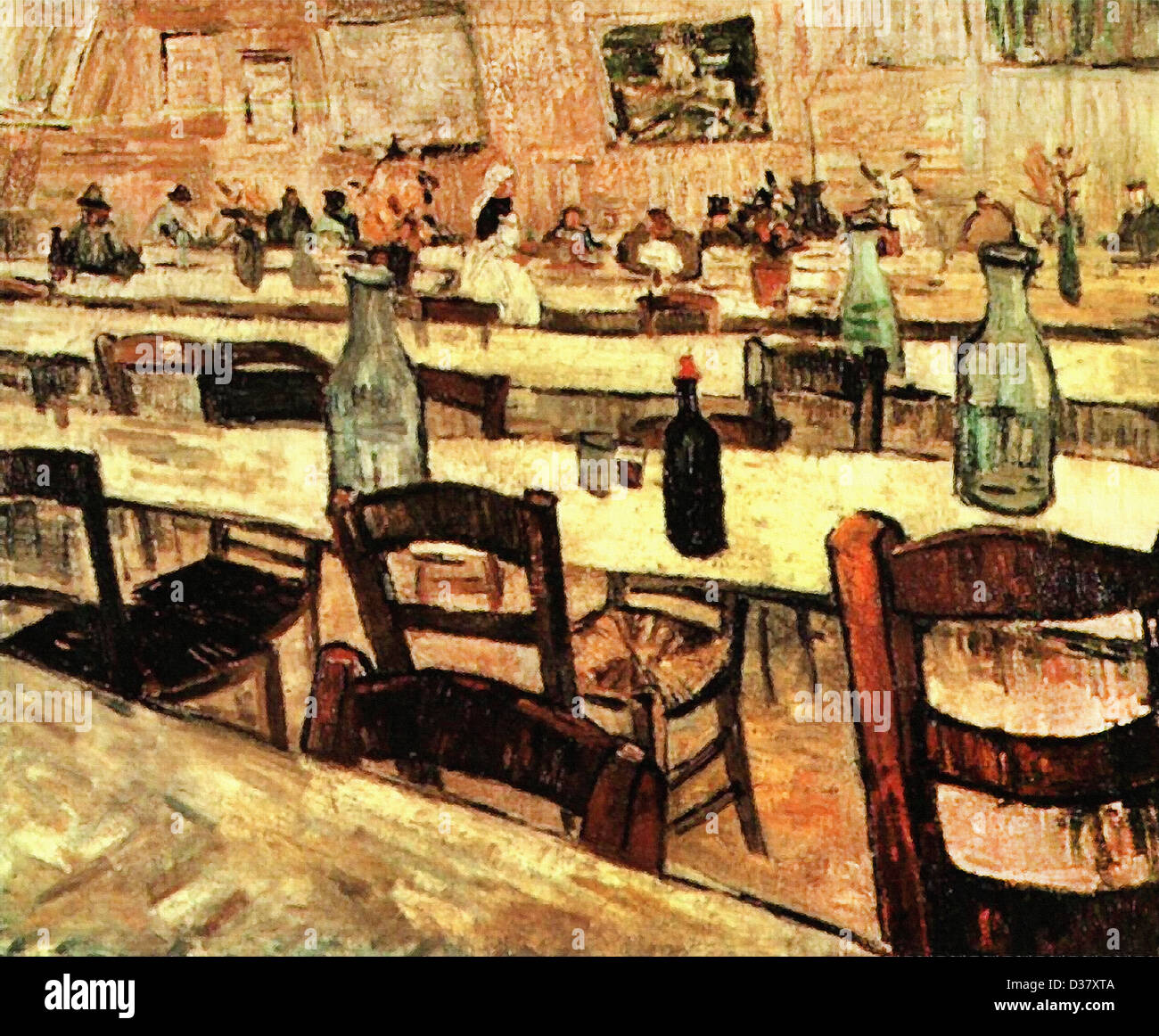 Vincent van Gogh, Interior of a Restaurant in Arles. 1888. Post-Impressionism. Oil on canvas. Place of Creation: Arles-Dur-Tech Stock Photo