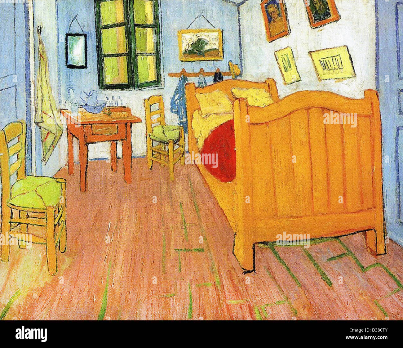 Vincent van Gogh, Vincent's Bedroom in Arles. 1888. Post