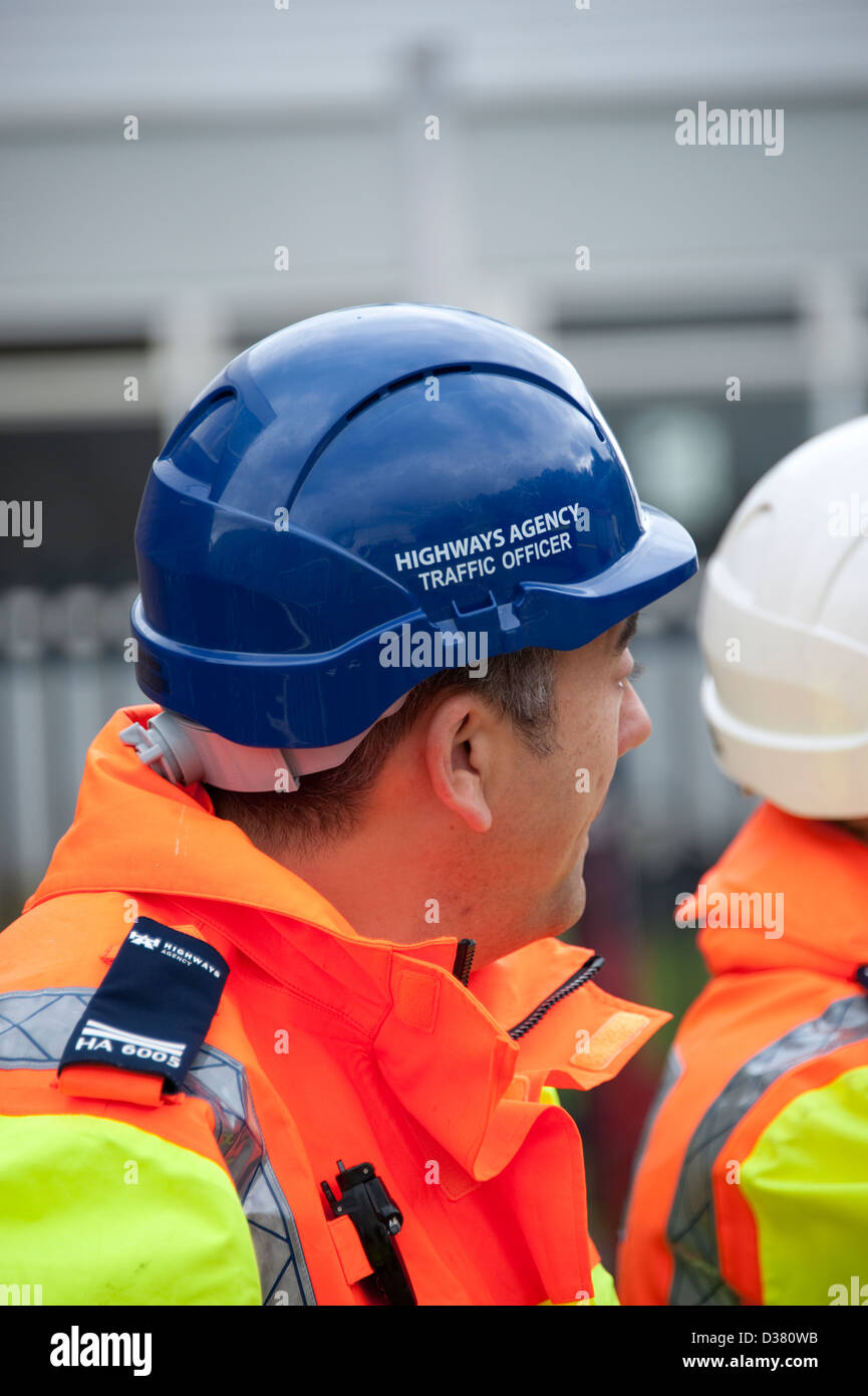 Highways Agency Traffic Officer UK Roads Stock Photo