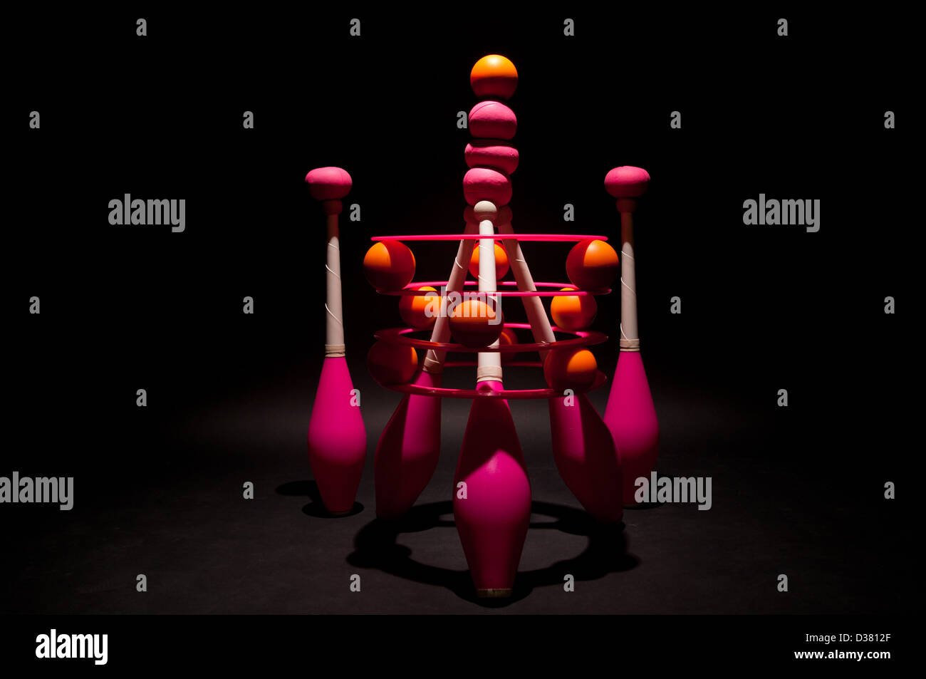 A studio shoot of juggling equipment Stock Photo Alamy