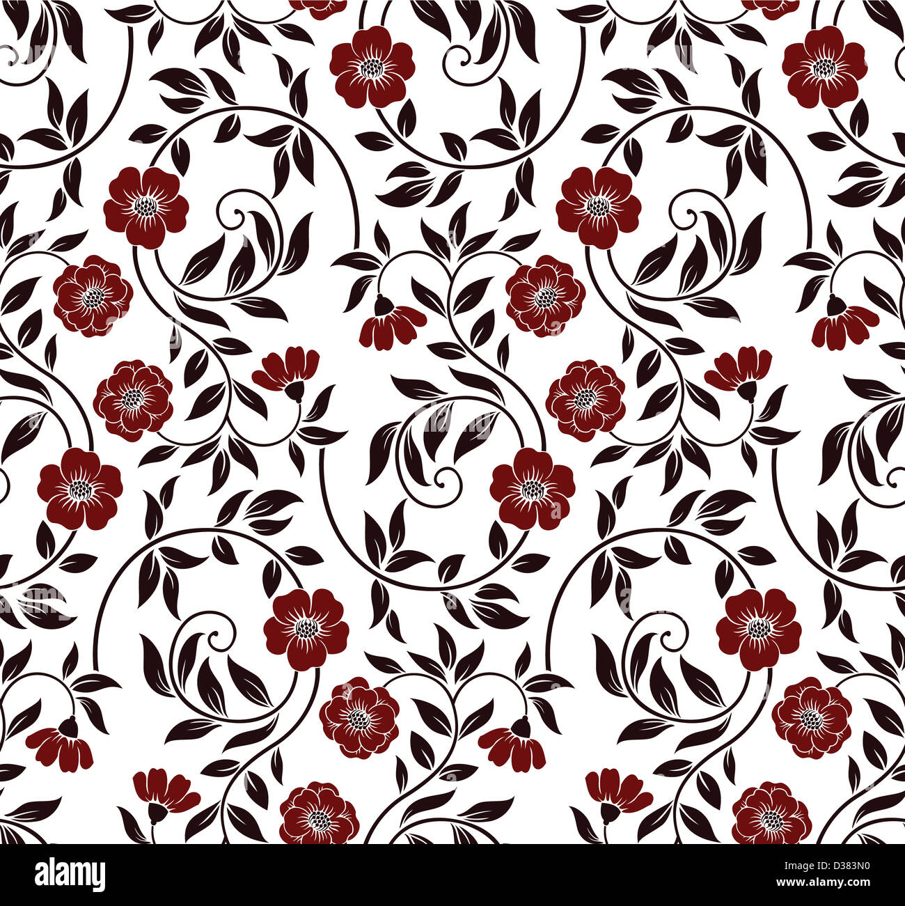 Seamless floral background Stock Photo - Alamy