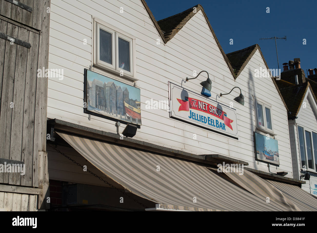 The Net Shop a jellied Eel bar situated in Hastings Old Town near to