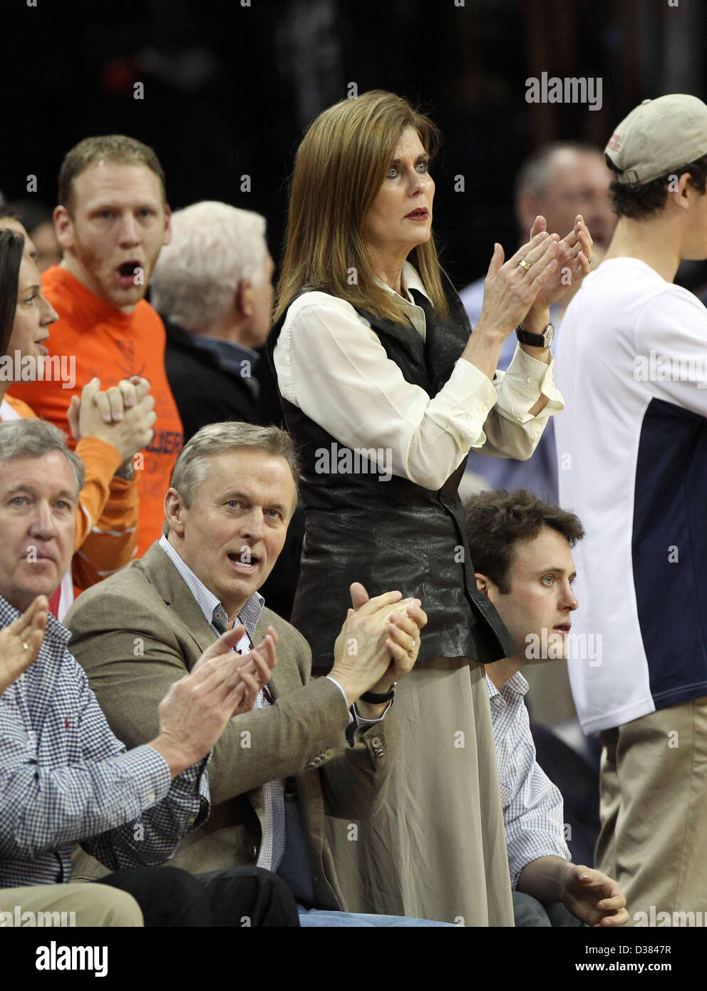 Jan. 29, 2013 Charlottesville, Va, USA Virginia fan and local
