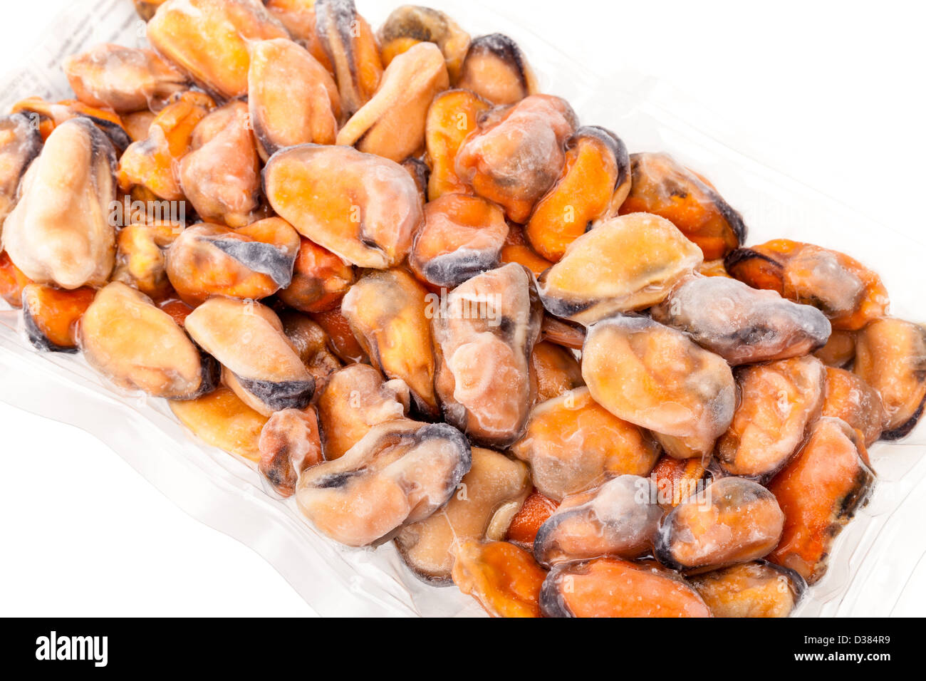 Package Of Frozen Mussels Stock Photo Alamy