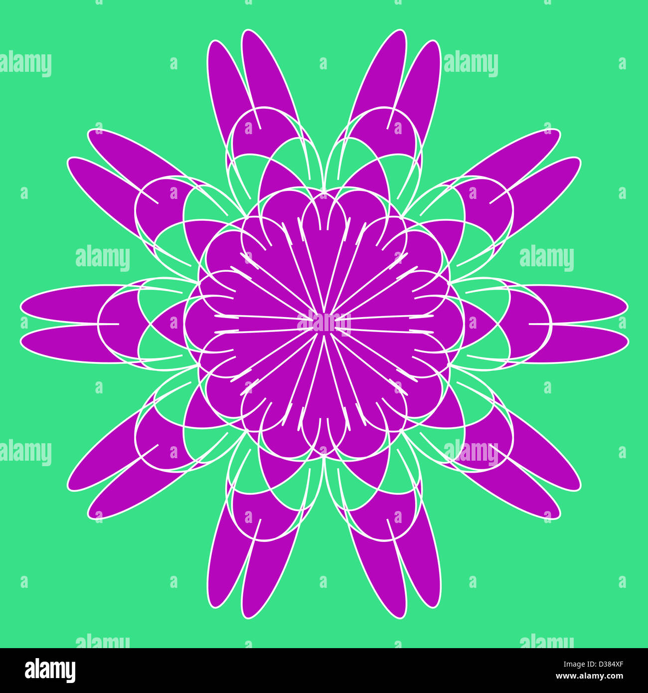 Artistic colorful ornamental pattern Stock Photo