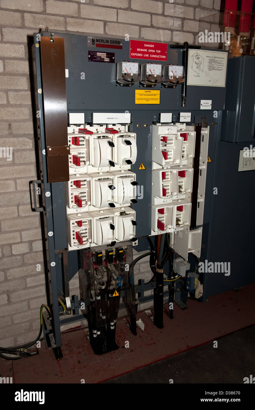 High Voltage Switch Room Electricity Sub Station Stock Photo Alamy