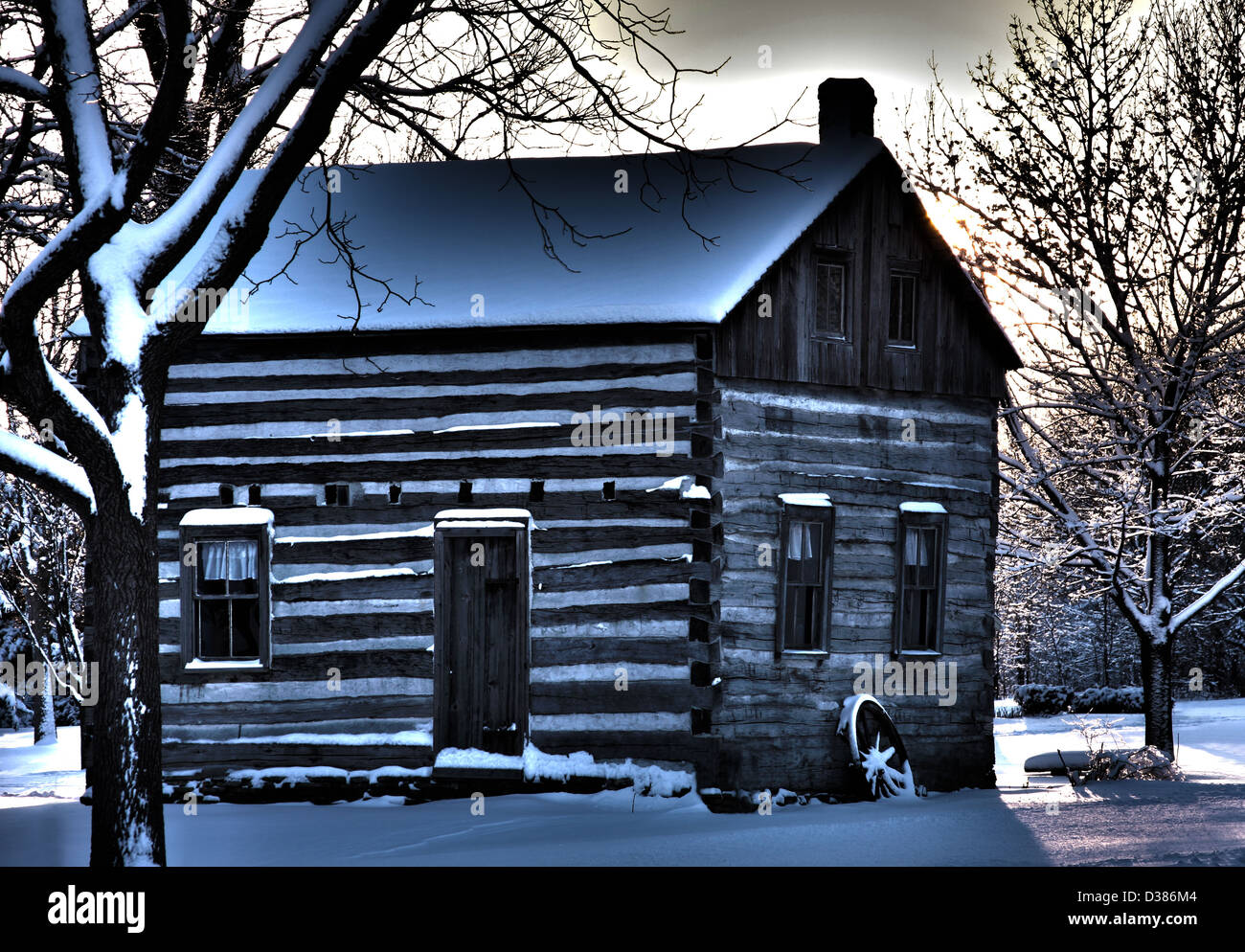 Log Cabin Farm 1800s Stock Photos Log Cabin Farm 1800s Stock