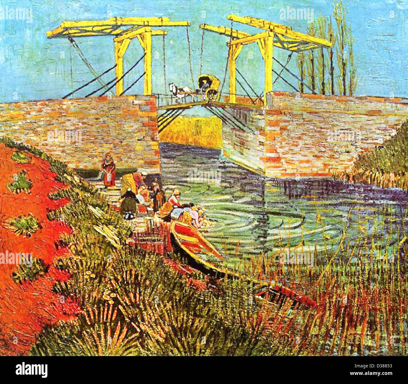 thumbnail image 2 of Vincent Van Gogh Langlois Bridge At Arles With Woman Washing 1888... 2 of 14