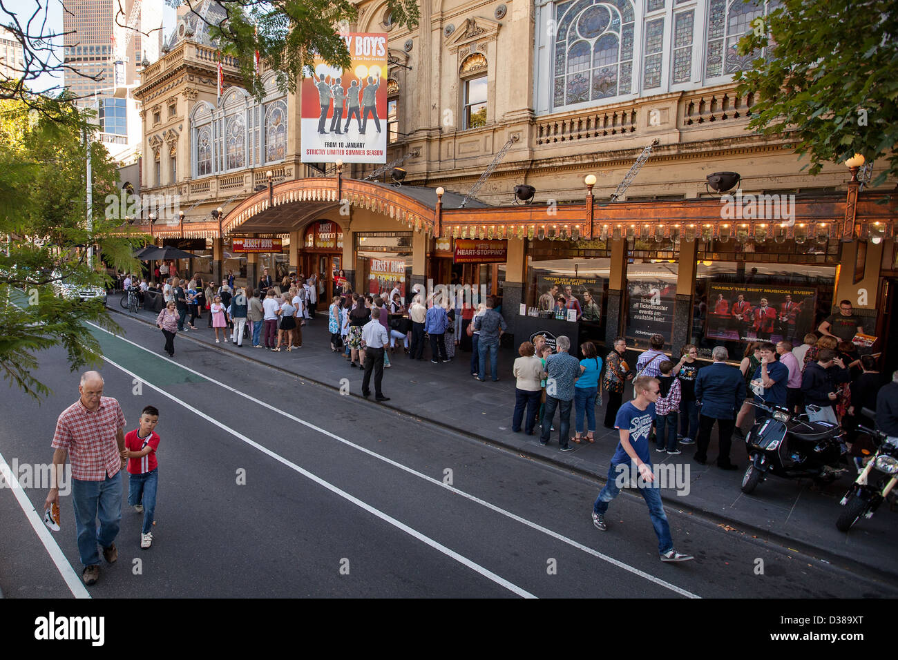 Australia, Melbourne city  historical old Princess Theatre on Spring Street at the top of town Stock Photo