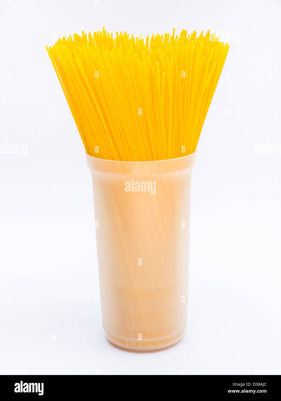 Spaghetti in Cup Stock Photo