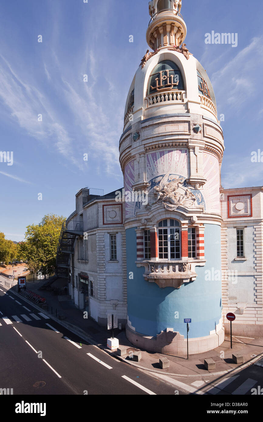 The LU Tower or Le Lieu Unique in Nantes, France. Stock Photo