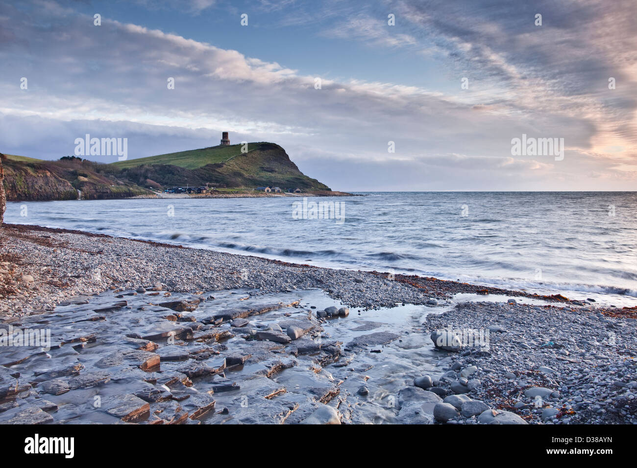 Kimmeridge Bay on the Jurassic coastline of Dorset. The area is known