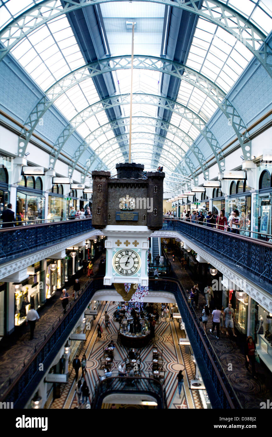 The interior of Queen Victoria Building (or QVB), is a late