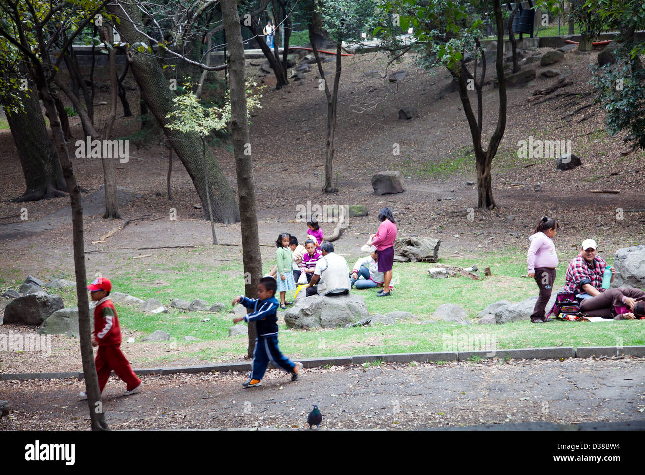 Chapultepec Park in Mexico City DF Stock Photo